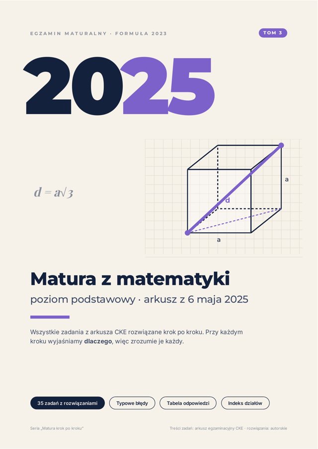 Okładka tomu Matura 2025